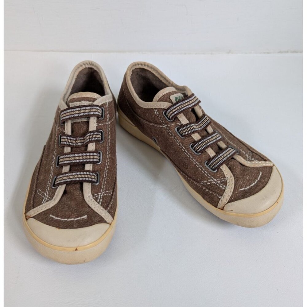 Simple Kids Slip On Eco Friendly 'Eco Sneaks' Sneakers Size 1 Brown Unisex